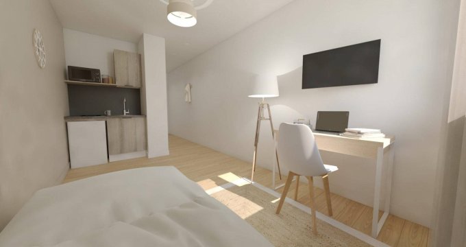 Achat / Vente appartement neuf Lyon 8ème résidence étudiante proche des universités (69008) - Réf. 9474