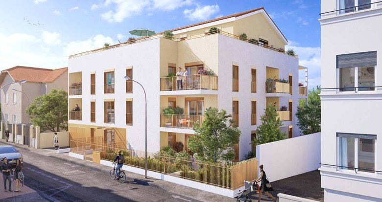 Achat / Vente appartement neuf Vénissieux proche tramway T6 et Parc du Clos Layat (69200) - Réf. 10941