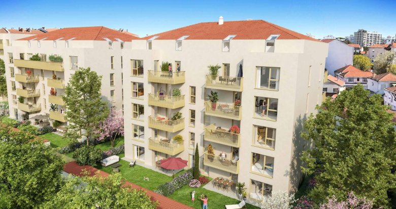 Achat / Vente appartement neuf Villeurbanne à 15 minutes de la Place Bellecour en métro A (69100) - Réf. 8867